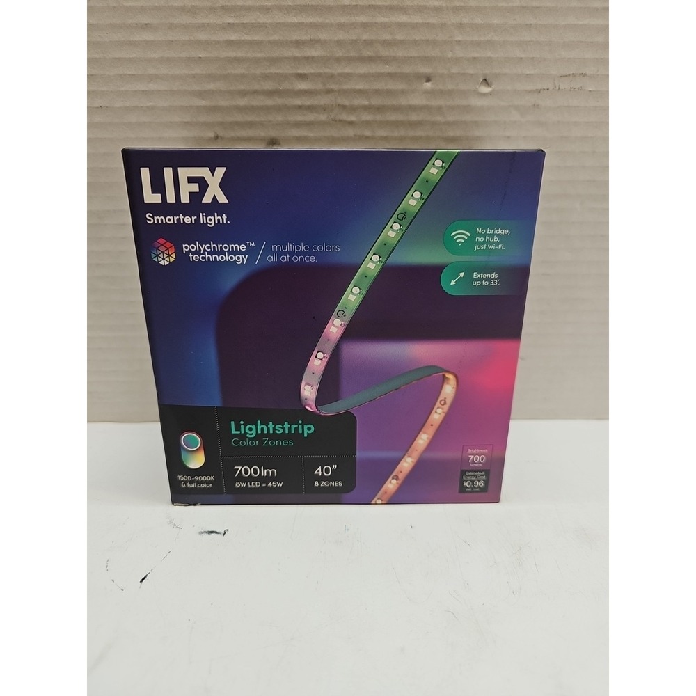 LIFX Smart 40" Lightstrip 8 Color Zones - LZ3TV1MUS‎ (E10032398) Open Box